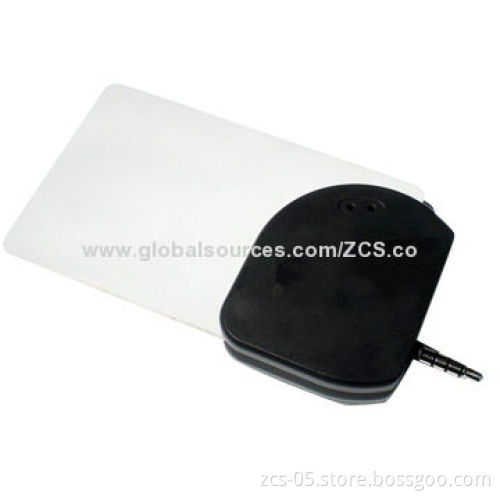 Mobile Credit Card Reader, Supports IC Chips with EMV L1/2-certified, USB/Audio Jack Interface